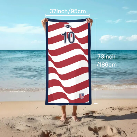 USA Heritage Beach Towel - Large Sand-Resistant Edition