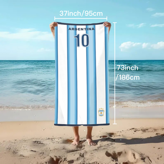 Argentina Heritage Beach Towel - Large Sand-Resistant Edition